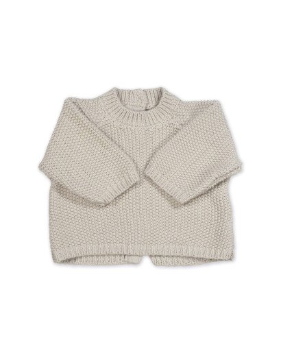 SET TRICOT JERSEY + RANITA + BODY BAMBULA BEIGE 0-1M/56 CM