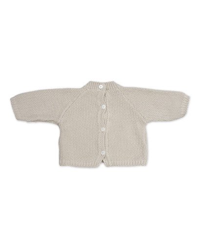 SET TRICOT JERSEY + RANITA + BODY BAMBULA BEIGE 0-1M/56 CM