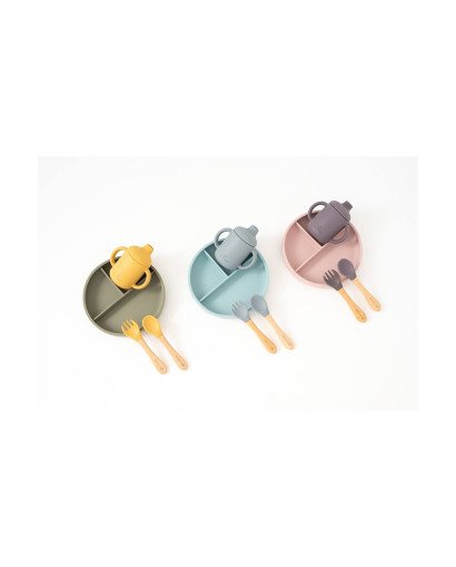 VAJILLA 5 PZAS SILICONA OLMITOS