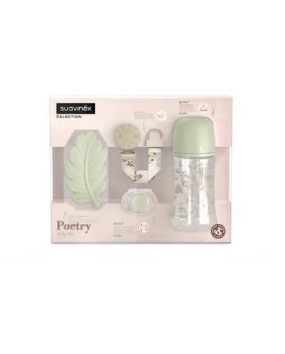 SET REGALO BEBE CHUPETE Y ACCESORIOS POETRY SUVINEX