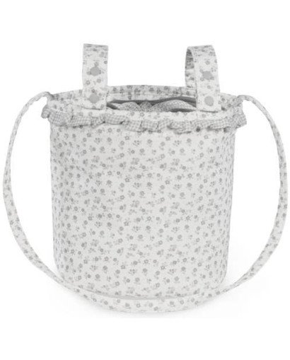 BOLSA LITTLE BLOOM FLOWERS GREY PASITO A PASITO