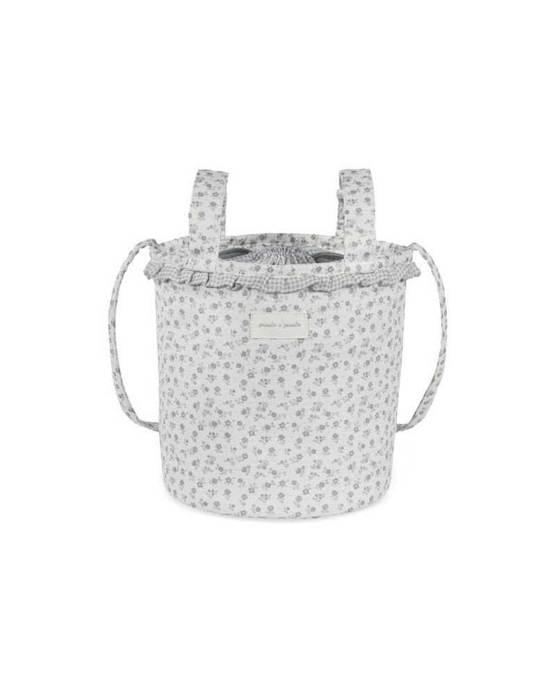 BOLSA LITTLE BLOOM FLOWERS GREY PASITO A PASITO