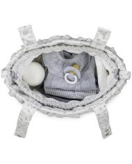 BOLSA LITTLE BLOOM FLOWERS GREY PASITO A PASITO