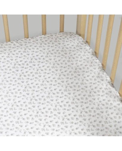 SABANA BAJERA CUNA 120X60 LITTLE BLOOM PASITO A PASITO