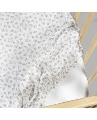 SABANA BAJERA CUNA 120X60 LITTLE BLOOM PASITO A PASITO