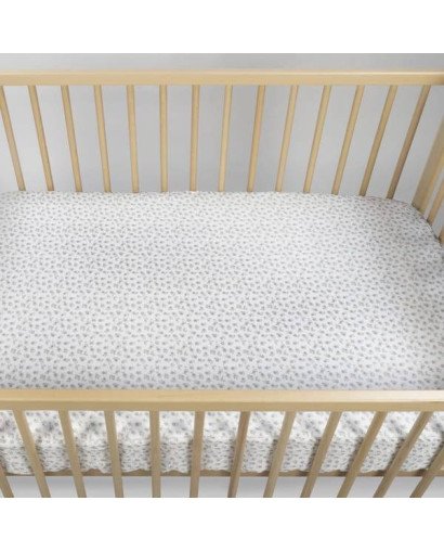 SABANA BAJERA CUNA 120X60 LITTLE BLOOM PASITO A PASITO