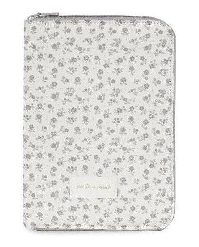 PORTADOCUMENTOS LITTLE BOOM FLOR GRIS