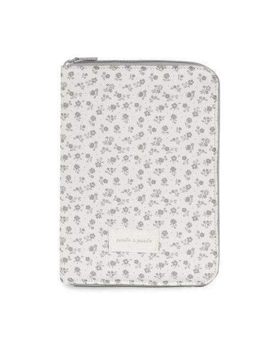PORTADOCUMENTOS LITTLE BOOM FLOR GRIS
