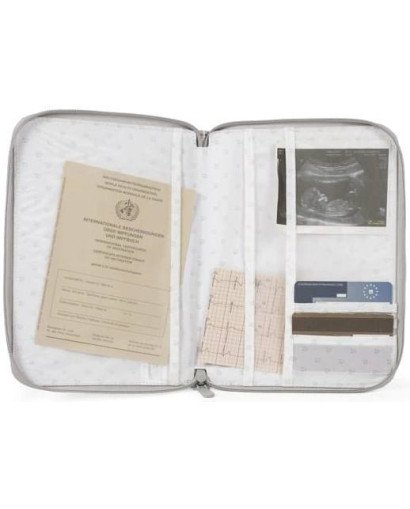 PORTADOCUMENTOS LITTLE BOOM FLOR GRIS