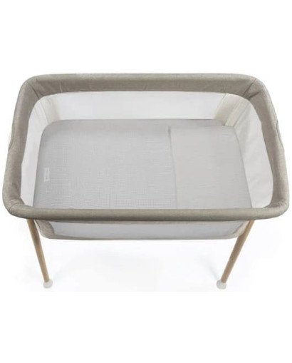 EDREDÓN + SÁBANA BAJERA + ALMOHADA CUNA 90X50 CM LITTLE BLOOM VICHY GRIS