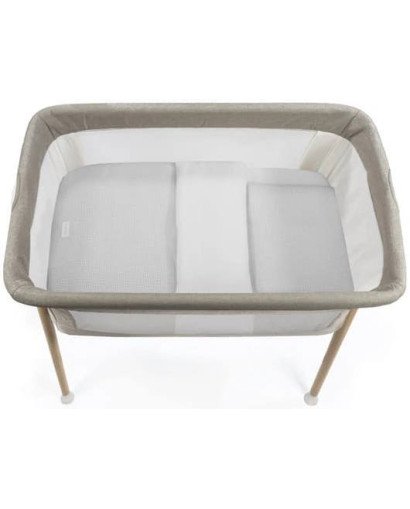 EDREDÓN + SÁBANA BAJERA + ALMOHADA CUNA 90X50 CM LITTLE BLOOM VICHY GRIS