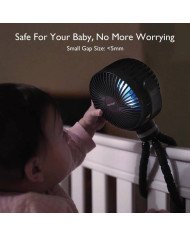 VENTILADOR PORTATIL USB-VIAJE NEGRO