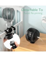 VENTILADOR PORTATIL USB-VIAJE NEGRO