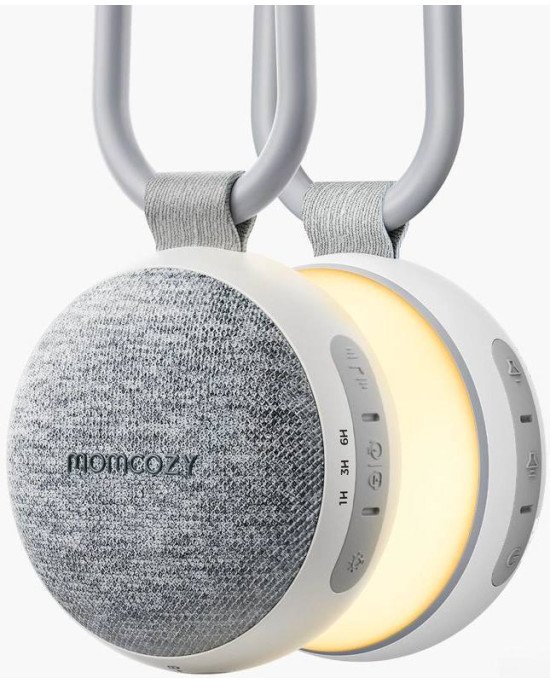 MAQUINA SONIDO PORTATIL+LUZ NOCHE BLANCO