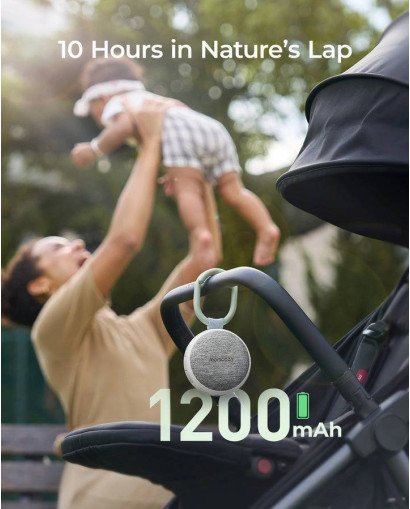 MAQUINA SONIDO PORTATIL+LUZ NOCHE BLANCO