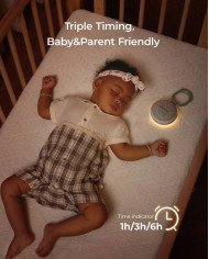 MAQUINA SONIDO PORTATIL+LUZ NOCHE BLANCO