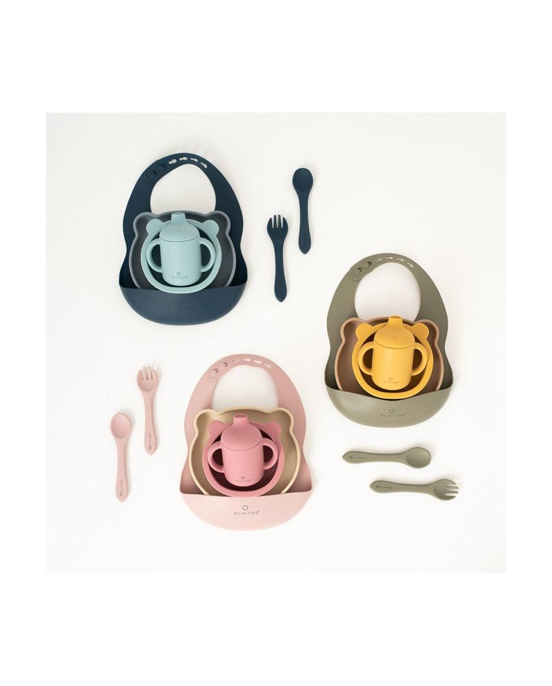 VAJILLA 7 PZAS SILICONA OLMITOS